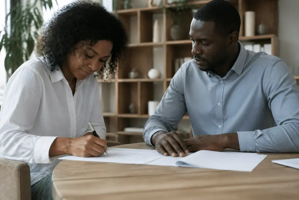 Documents legaux et signatures pour structure societaire